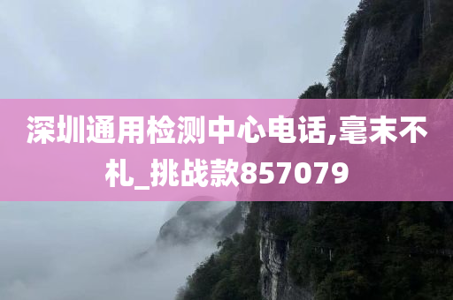 深圳通用检测中心电话,毫末不札_挑战款857079