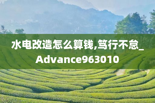 水电改造怎么算钱,笃行不怠_Advance963010