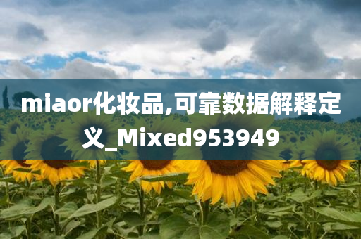 miaor化妆品,可靠数据解释定义_Mixed953949