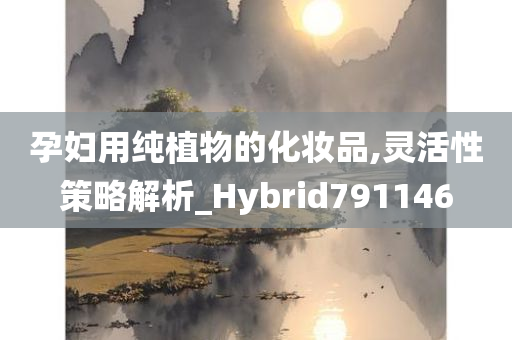 孕妇用纯植物的化妆品,灵活性策略解析_Hybrid791146