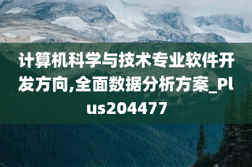 计算机科学与技术专业软件开发方向,全面数据分析方案_Plus204477