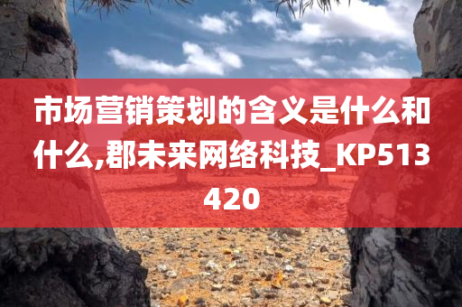 市场营销策划的含义是什么和什么,郡未来网络科技_KP513420