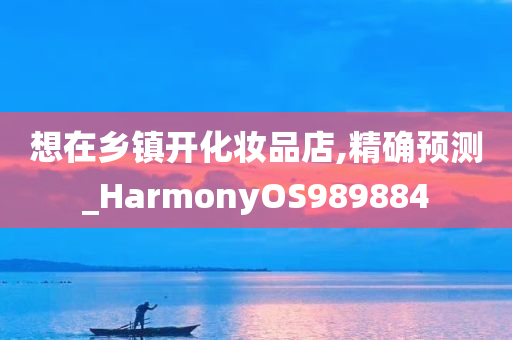 想在乡镇开化妆品店,精确预测_HarmonyOS989884