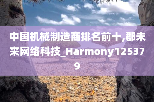 中国机械制造商排名前十,郡未来网络科技_Harmony125379