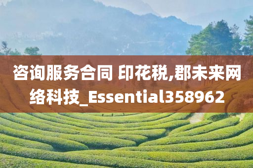 咨询服务合同 印花税,郡未来网络科技_Essential358962