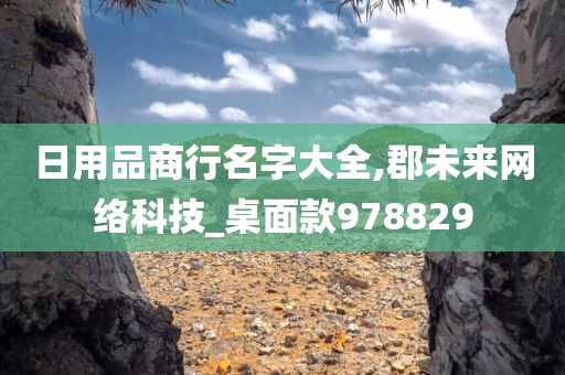 日用品商行名字大全,郡未来网络科技_桌面款978829