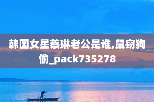 韩国女星蔡琳老公是谁,鼠窃狗偷_pack735278