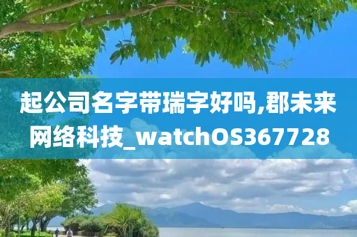 起公司名字带瑞字好吗,郡未来网络科技_watchOS367728