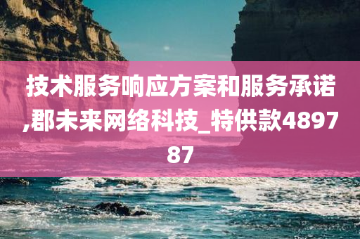 技术服务响应方案和服务承诺,郡未来网络科技_特供款489787