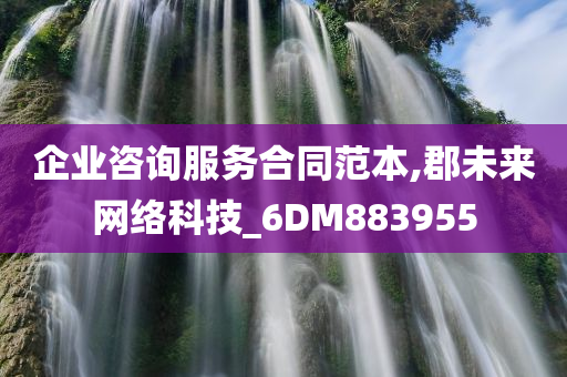 企业咨询服务合同范本,郡未来网络科技_6DM883955