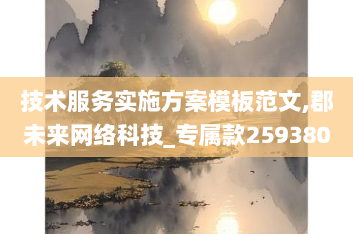 技术服务实施方案模板范文,郡未来网络科技_专属款259380