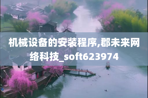 机械设备的安装程序,郡未来网络科技_soft623974