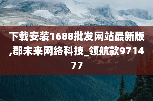 下载安装1688批发网站最新版,郡未来网络科技_领航款971477