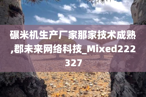 碾米机生产厂家那家技术成熟,郡未来网络科技_Mixed222327