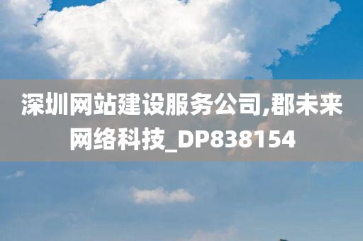 深圳网站建设服务公司,郡未来网络科技_DP838154