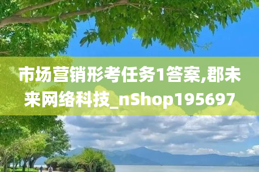 市场营销形考任务1答案,郡未来网络科技_nShop195697