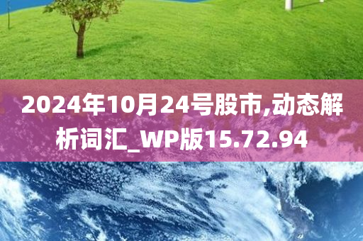 2024年10月24号股市,动态解析词汇_WP版15.72.94