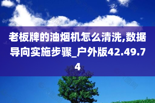 老板牌的油烟机怎么清洗,数据导向实施步骤_户外版42.49.74