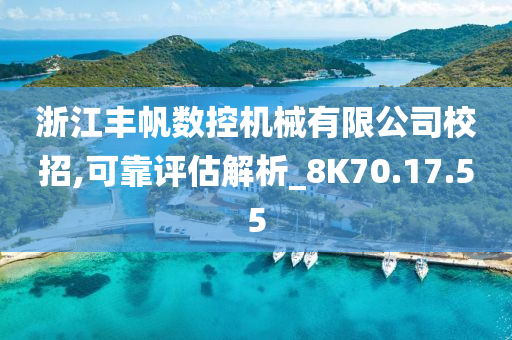 浙江丰帆数控机械有限公司校招,可靠评估解析_8K70.17.55