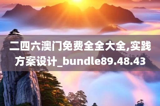 二四六澳门免费全全大全,实践方案设计_bundle89.48.43