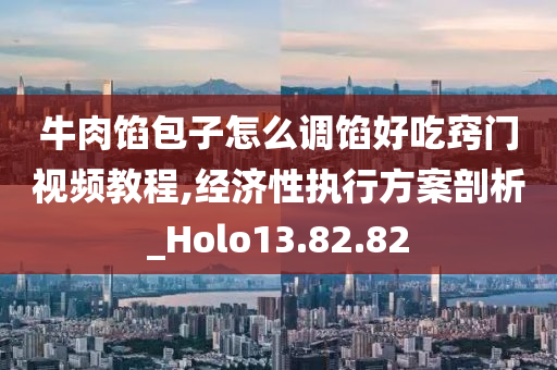 牛肉馅包子怎么调馅好吃窍门视频教程,经济性执行方案剖析_Holo13.82.82