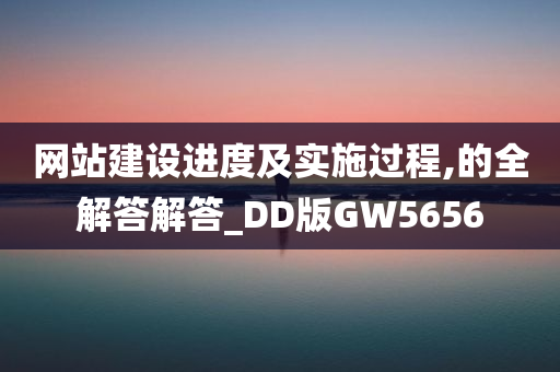 网站建设进度及实施过程,的全解答解答_DD版GW5656