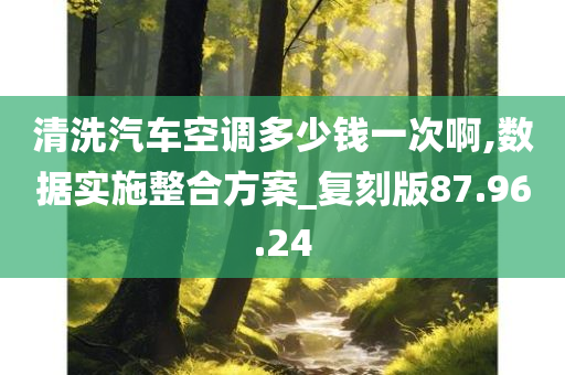 清洗汽车空调多少钱一次啊,数据实施整合方案_复刻版87.96.24