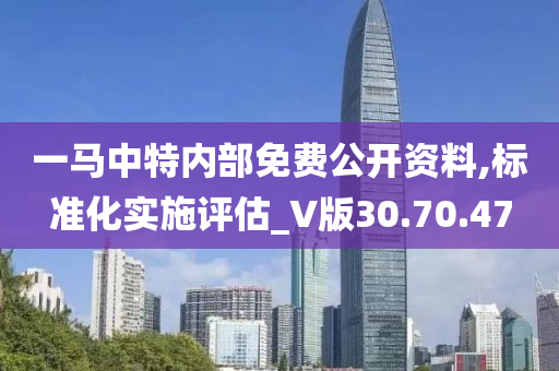 一马中特内部免费公开资料,标准化实施评估_V版30.70.47