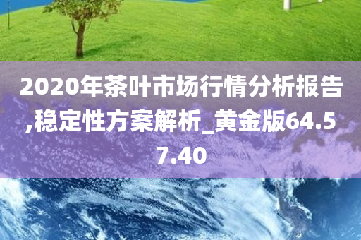 2020年茶叶市场行情分析报告,稳定性方案解析_黄金版64.57.40