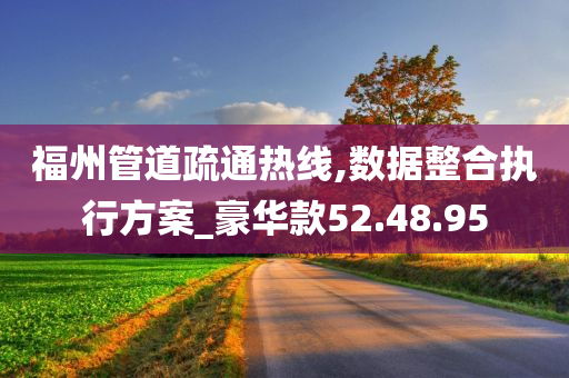 福州管道疏通热线,数据整合执行方案_豪华款52.48.95